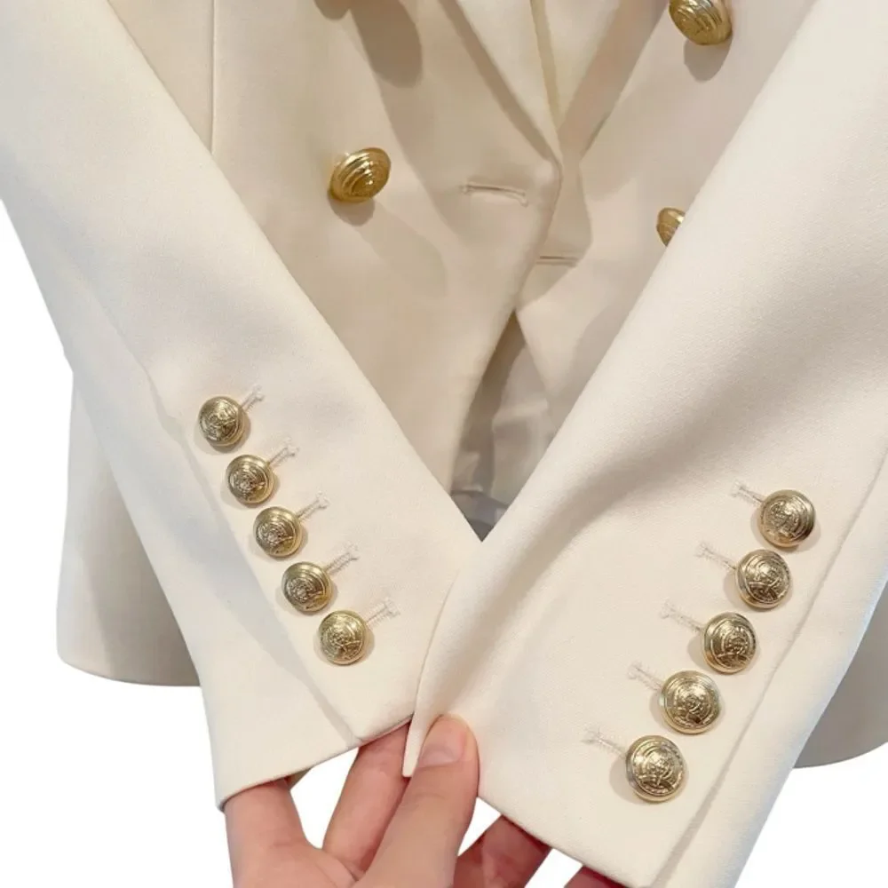 BALMAIN x H&M Collab Cream Blazer RARE - Picture 7 of 9